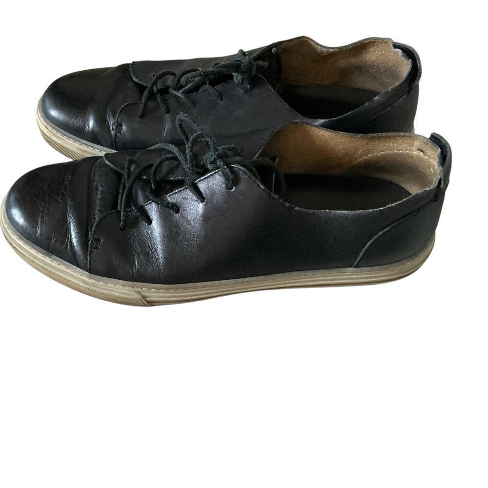 Authentic Gucci Men 9G black leather lace-up sneaker Hysteria crest
